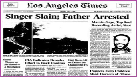 Eldergays, tell me about when Marvin Gaye was murdered by his father.