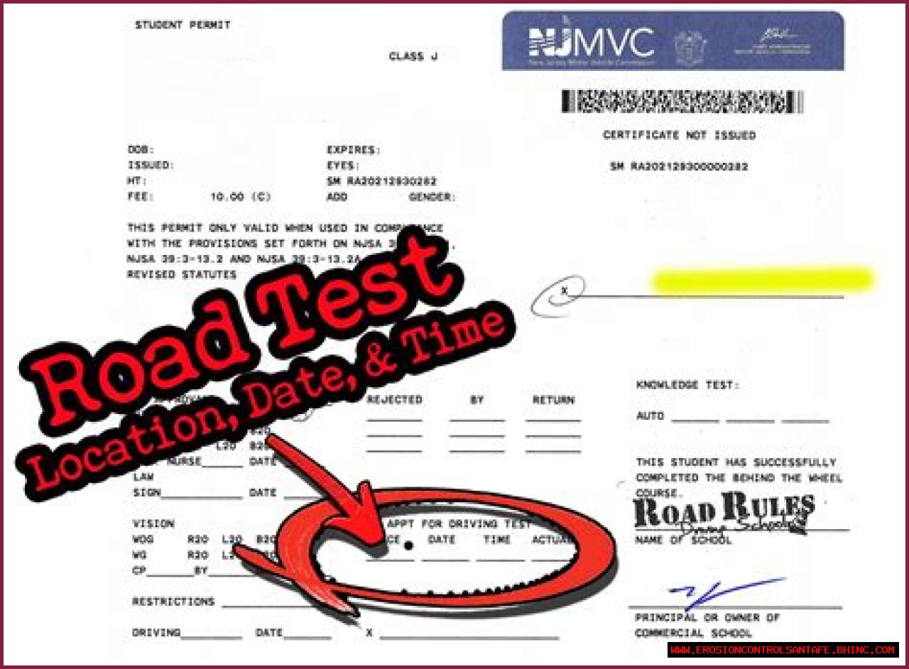 How do I take my motorcycle permit test in NJ?